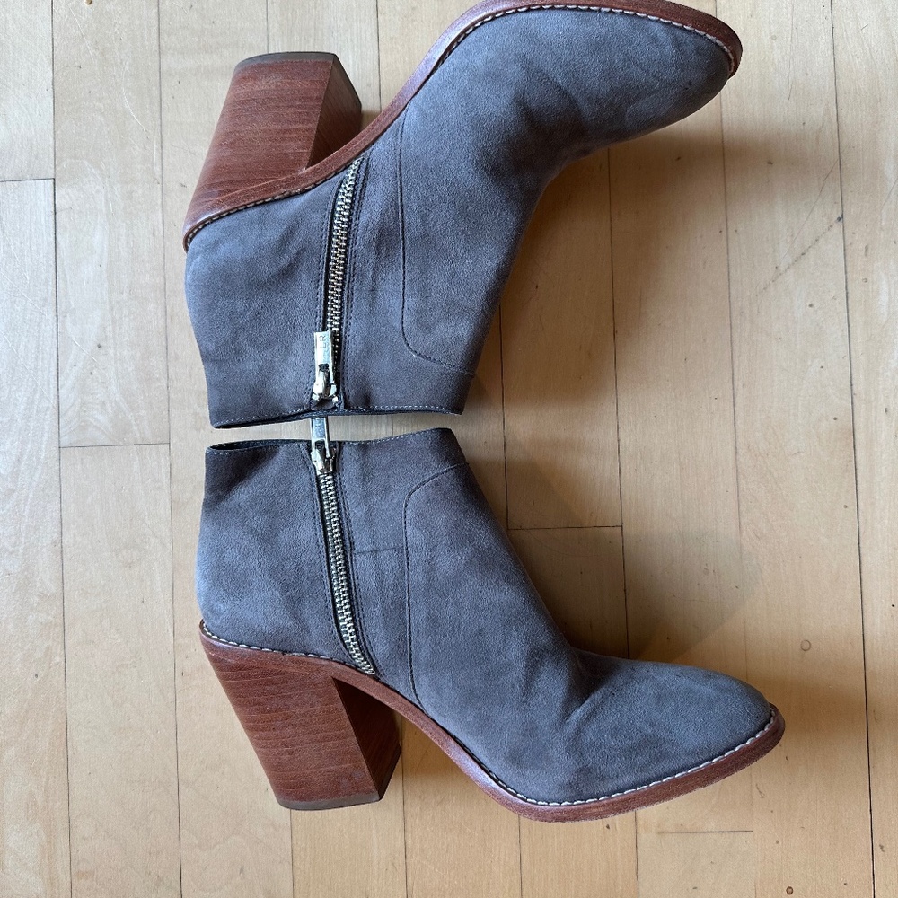 Loeffler Randall Ella grey suede bootie, 8.5. L1053 - Picture 5 of 6
